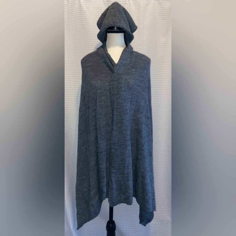 Italian alpaca wool blend knit slouchy Toque with shawl/oversized‎ scarf